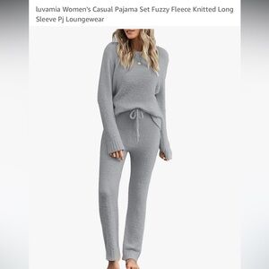 fuzzy pajama set